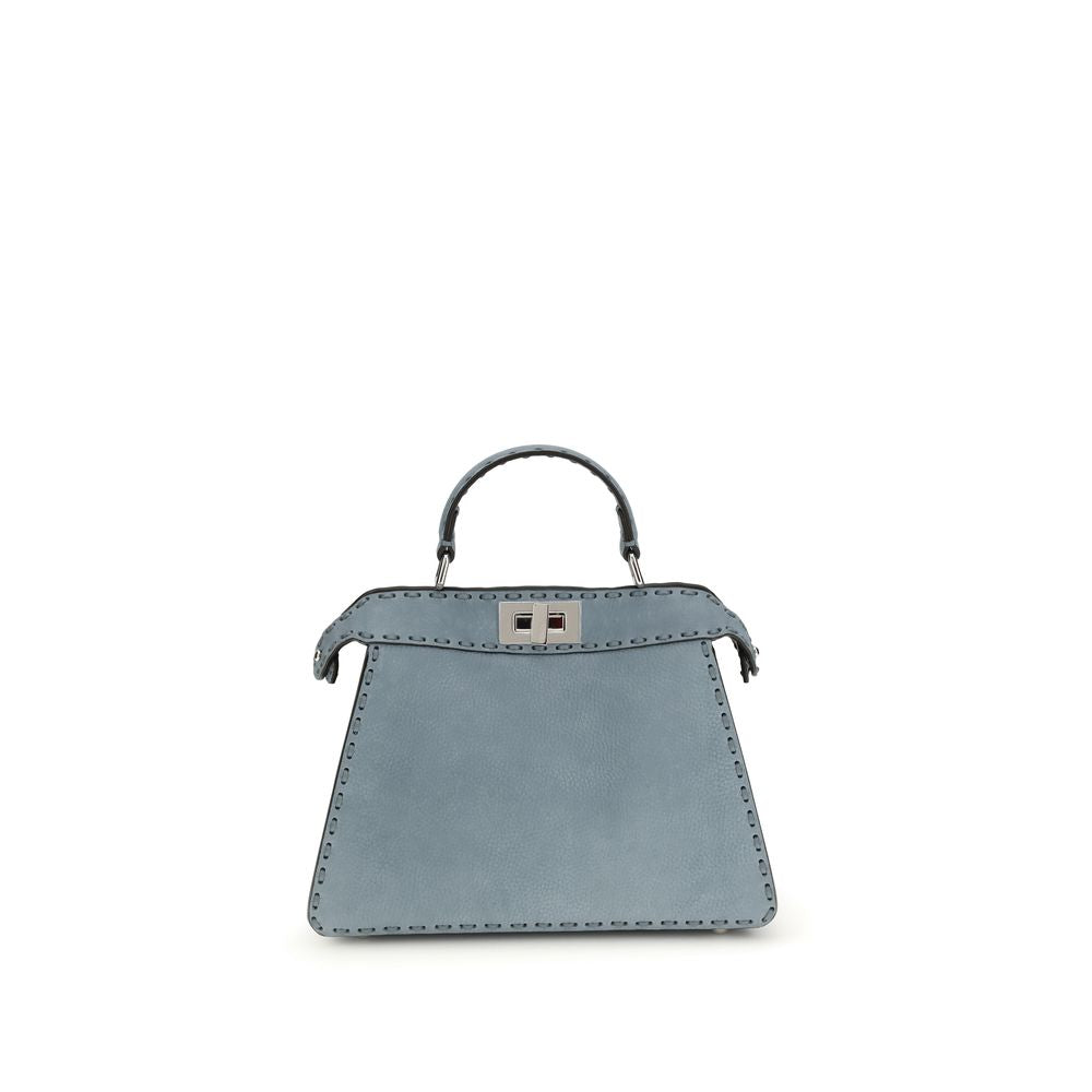 Fendi Light Blue Calf Leather Handbag nan