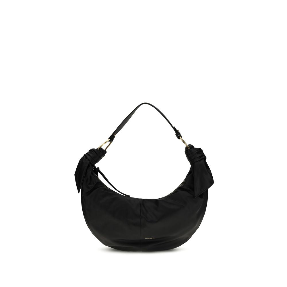 Coccinelle Black Calf Leather Shoulder Bag nan