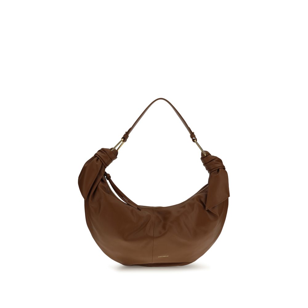 Coccinelle Brown Calf Leather Shoulder Bag nan