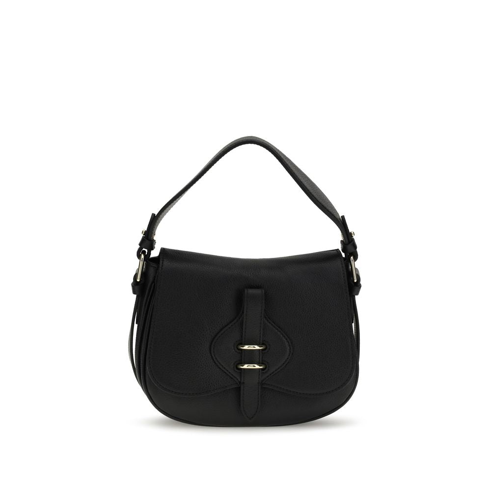 Coccinelle Black Calf Leather Shoulder Bag nan