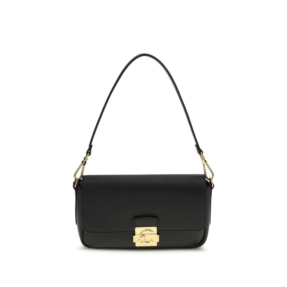 Coccinelle Black Calf Leather Shoulder Bag nan