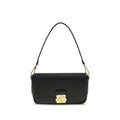 Coccinelle Black Calf Leather Shoulder Bag nan
