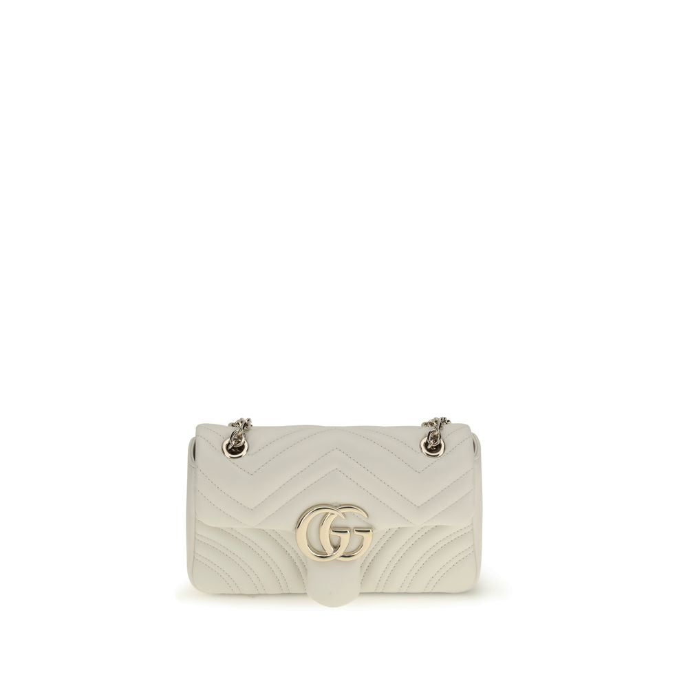 Gucci White Calf Leather Shoulder Bag nan