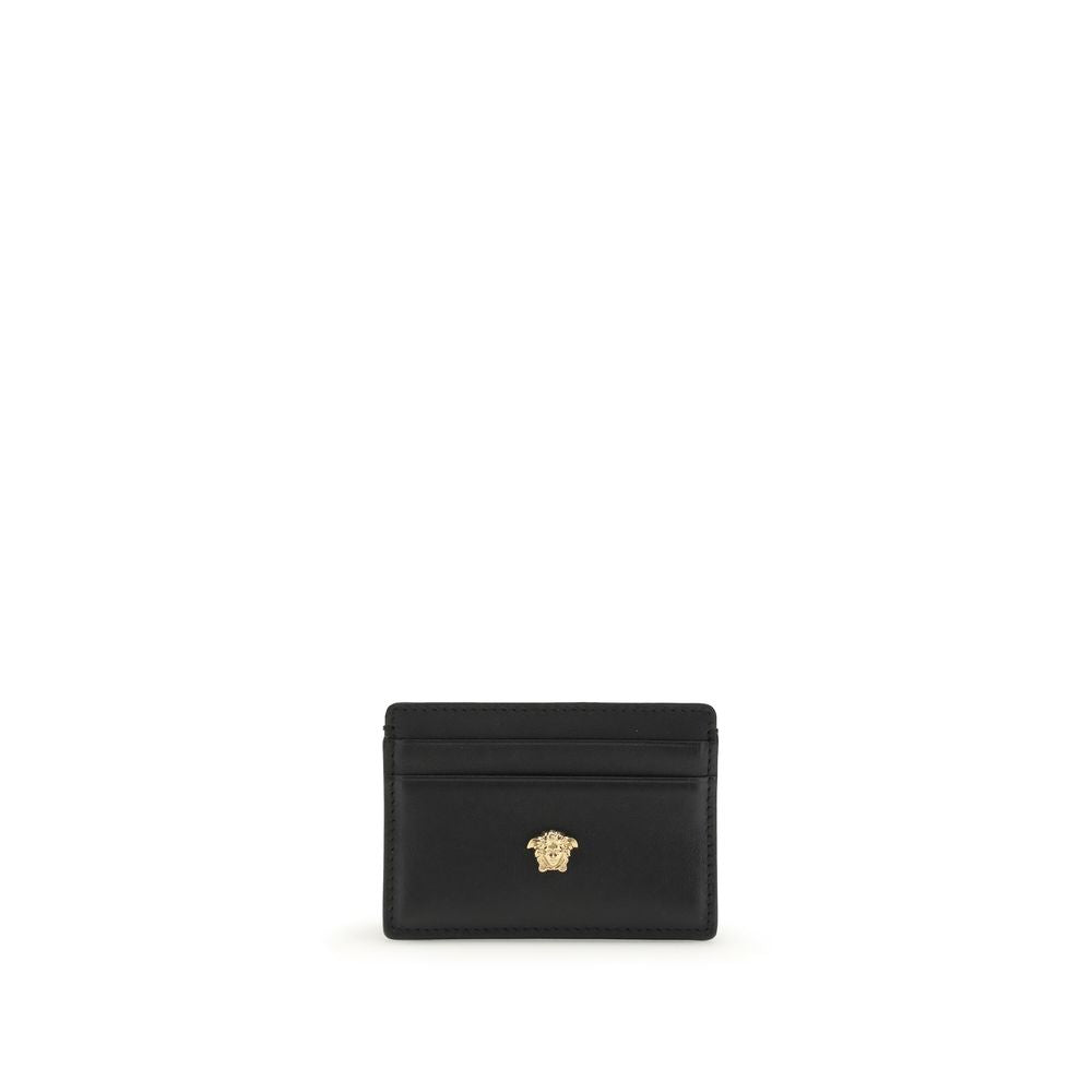 Versace Black Calf Leather Wallet nan