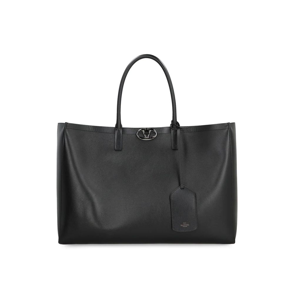 Valentino Garavani Black Calfskin Tote Bag nan