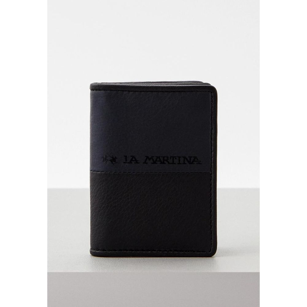 La Martina Black Calfskin Wallet