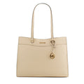 Michael Kors Beige Leather Tote Bag