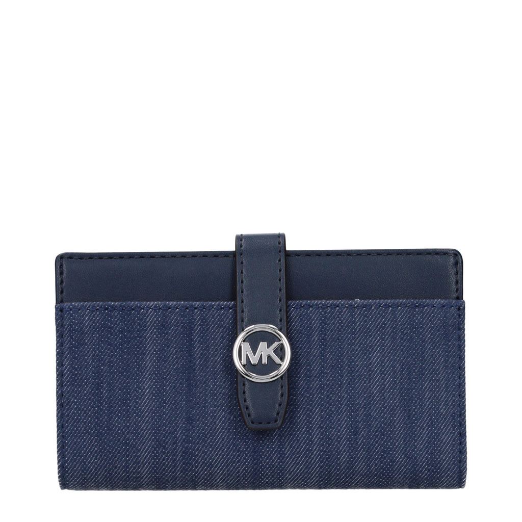 Michael Kors Blue Fabric Wallet