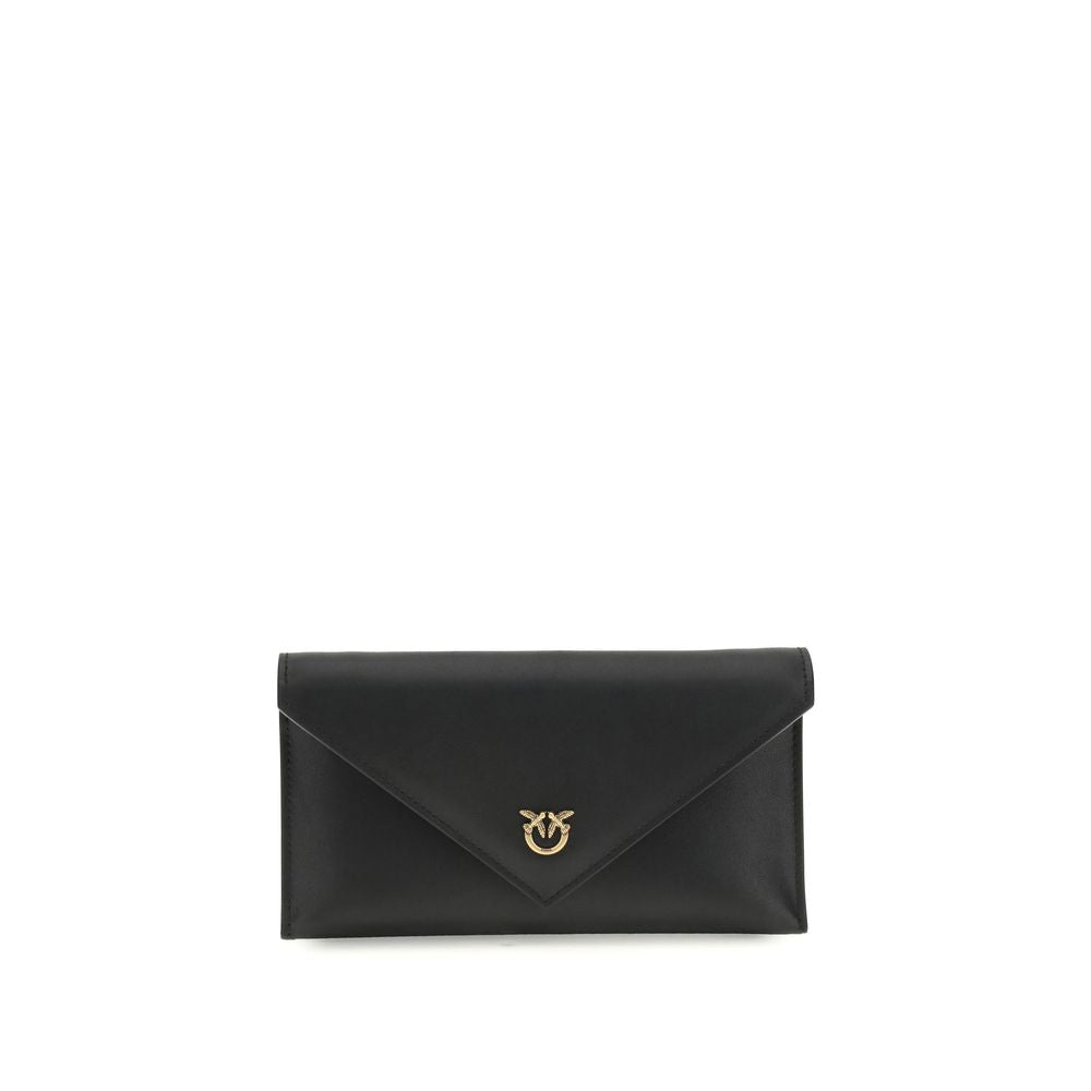 PINKO Black Calf Leather Handbag nan