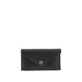 PINKO Black Calf Leather Handbag nan