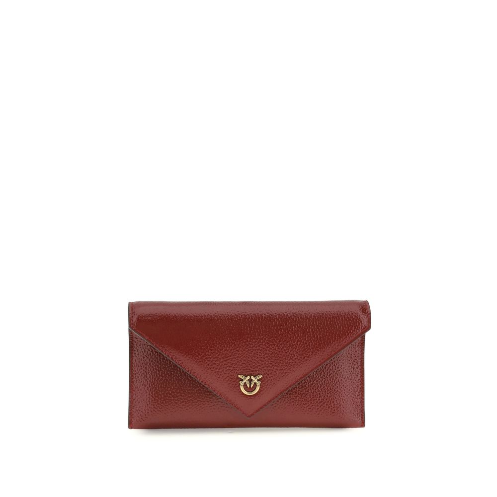 PINKO Bordeaux Calf Leather Handbag nan