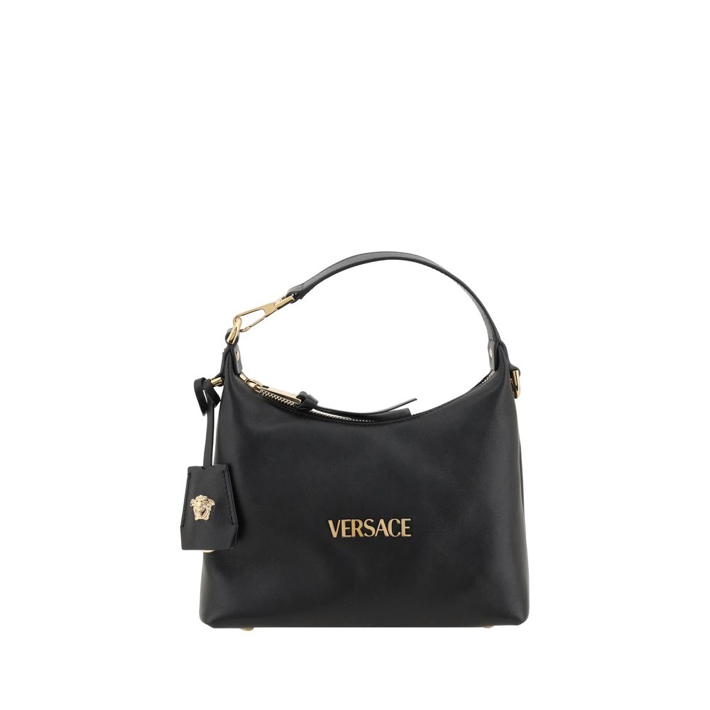 Versace Black Calf Leather Handbag nan