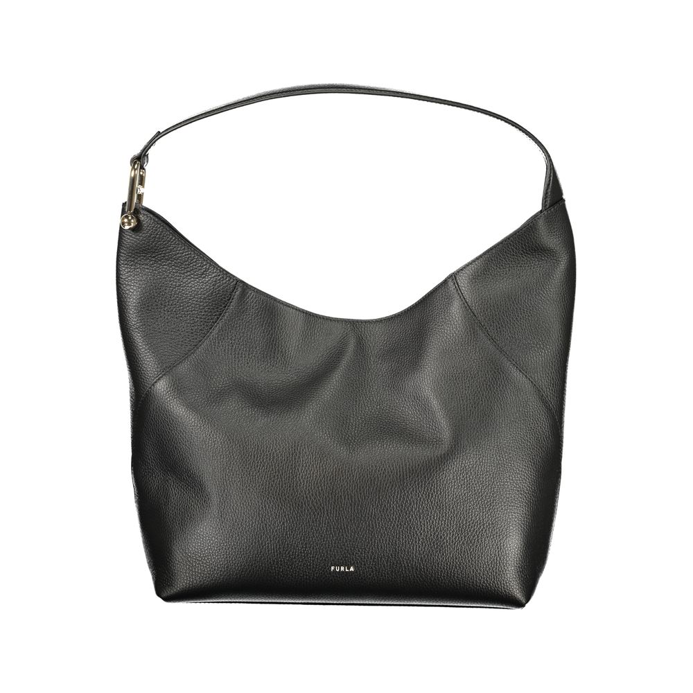 Furla Nero Pelle Women Shoulder Bag nan