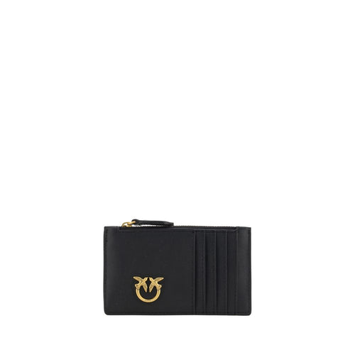 PINKO Black Calf Leather Wallet nan