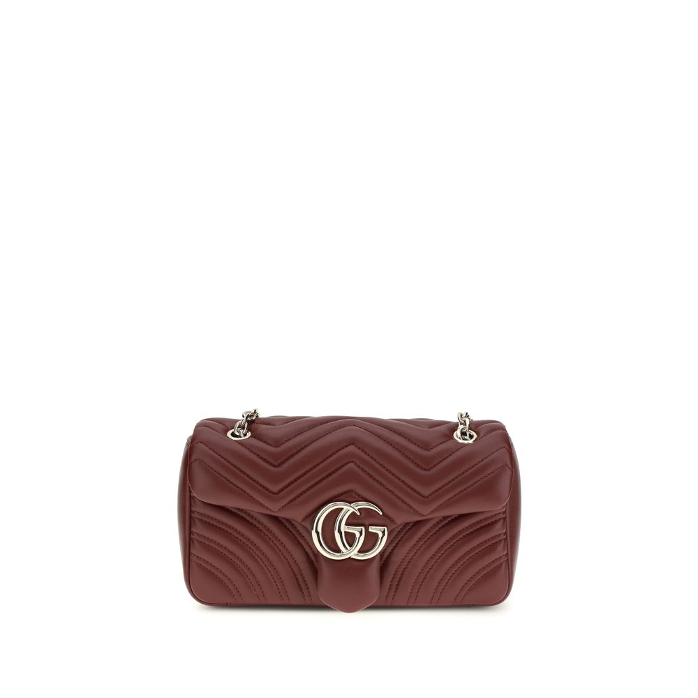 Gucci Bordeaux Calf Leather Shoulder Bag nan