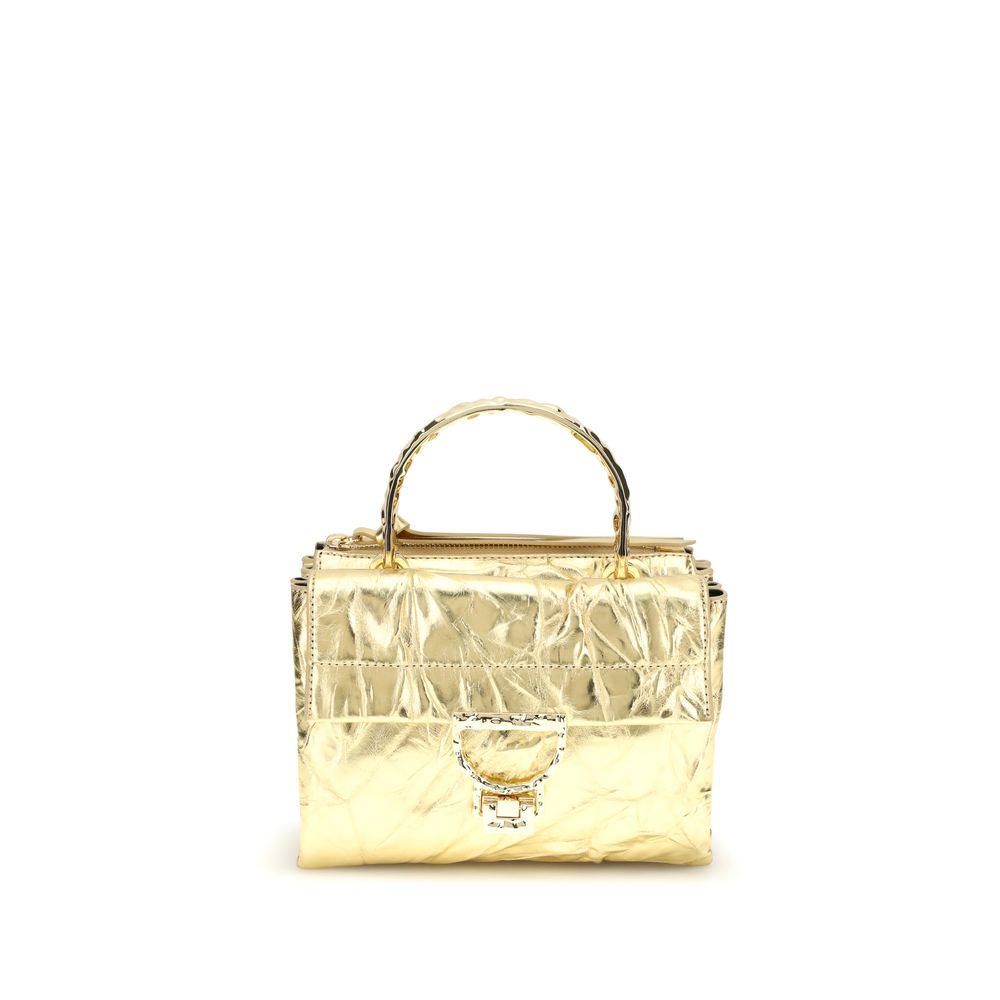 Coccinelle Gold Calf Leather Handbag nan