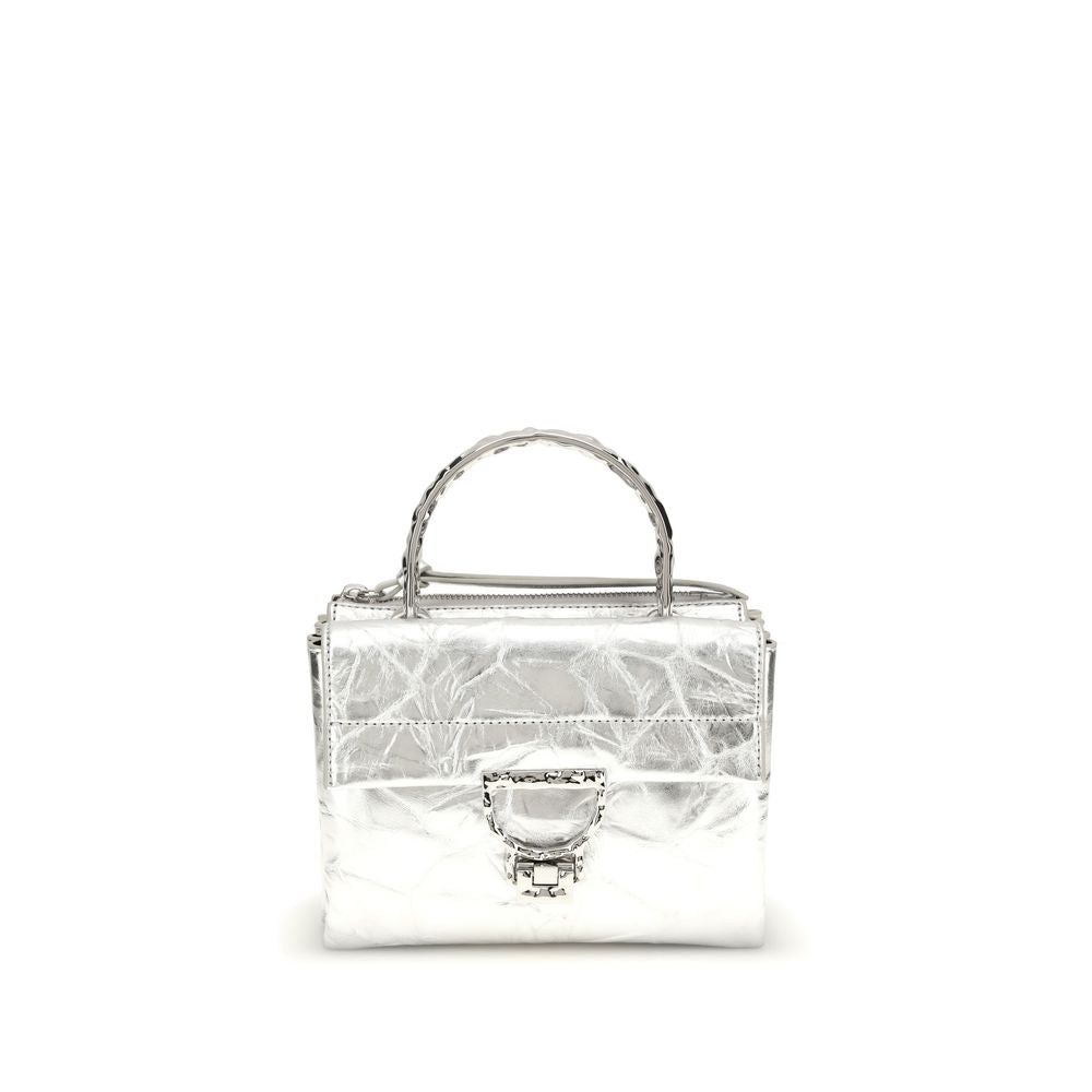 Coccinelle Silver Calf Leather Handbag nan