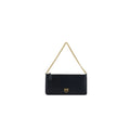 PINKO Black Calf Leather Shoulder Bag nan