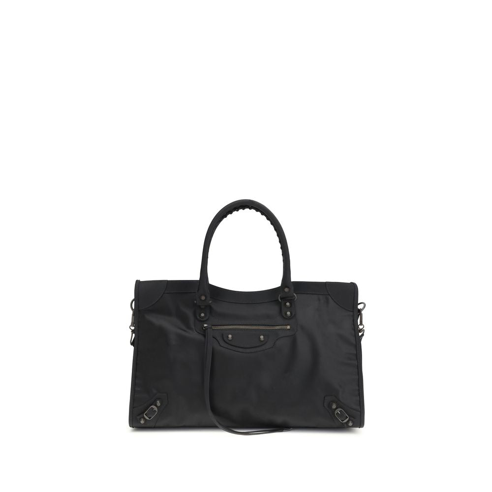 Balenciaga Black Polyamide Handbag nan