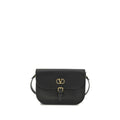 Valentino Garavani Black Calf Leather Shoulder Bag nan