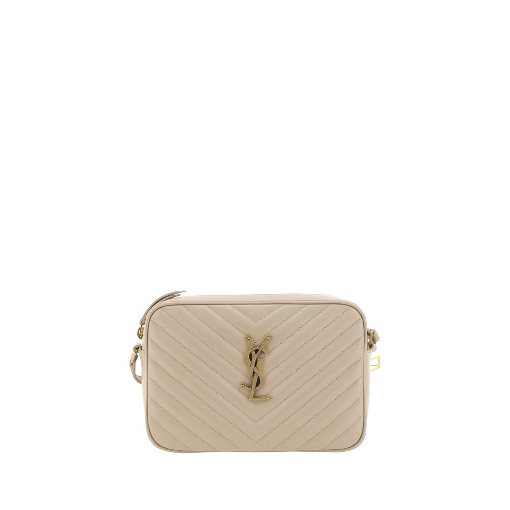 Saint Laurent Beige Calf Leather Shoulder Bag nan