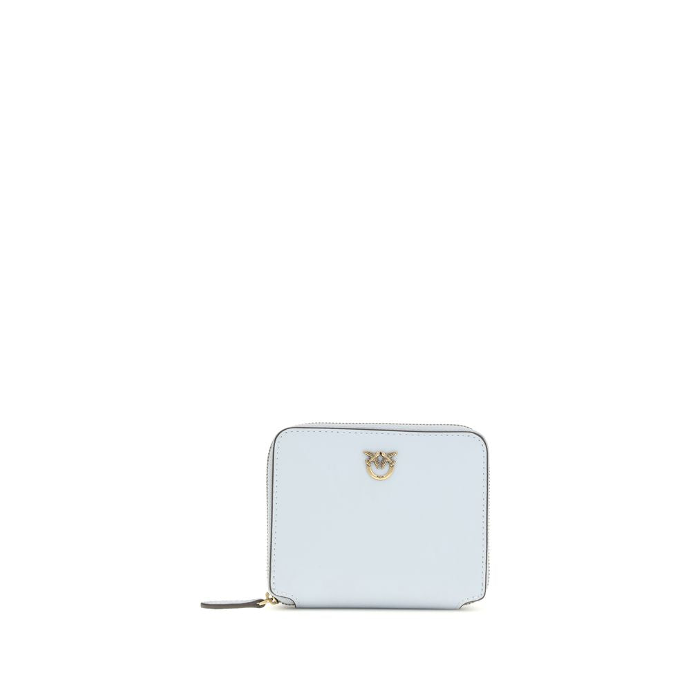 PINKO Light Blue Calf Leather Wallet nan