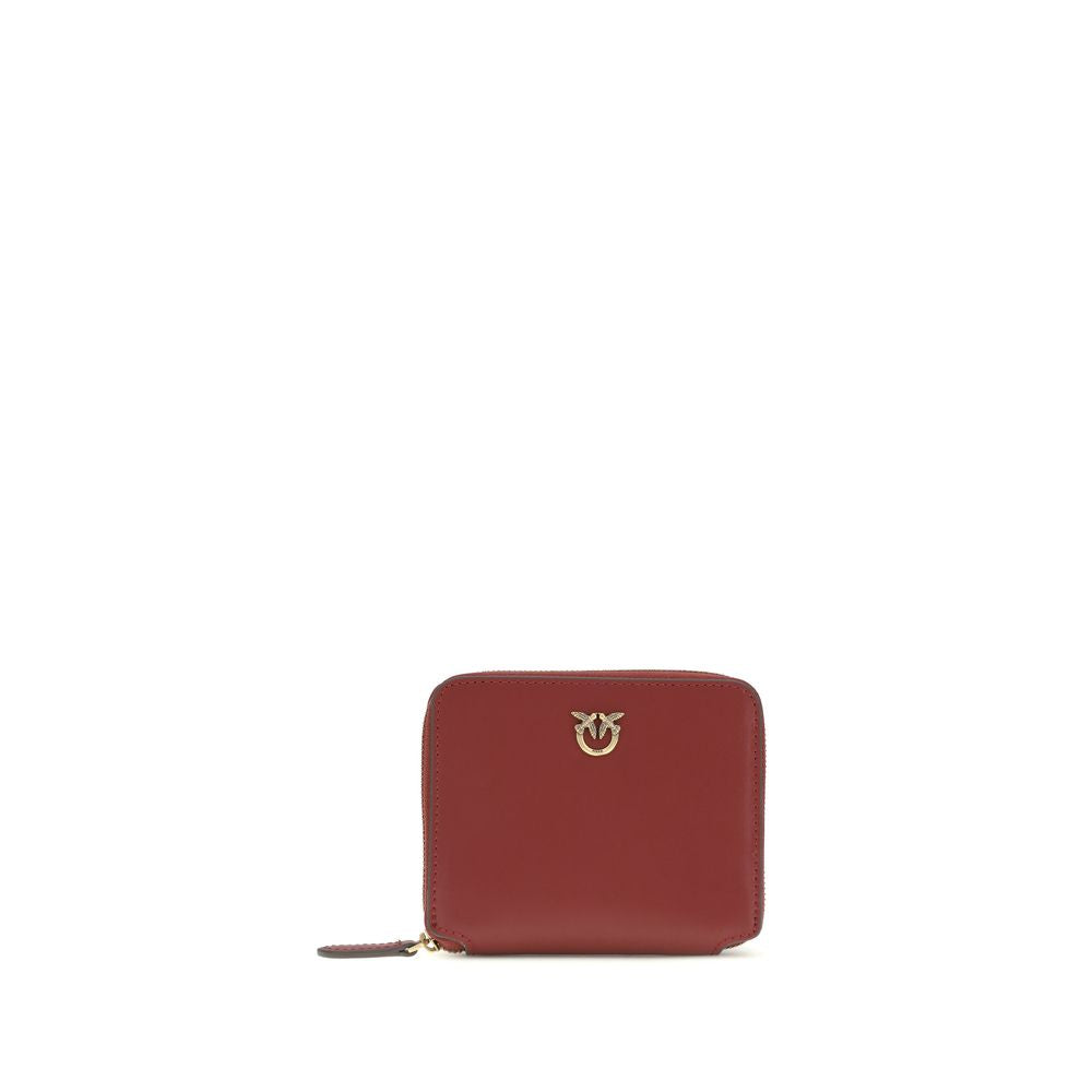 PINKO Bordeaux Calf Leather Wallet nan