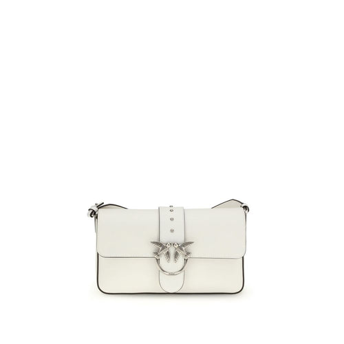 PINKO White Leather Shoulder Bag nan