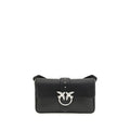 PINKO Black Leather Shoulder Bag nan