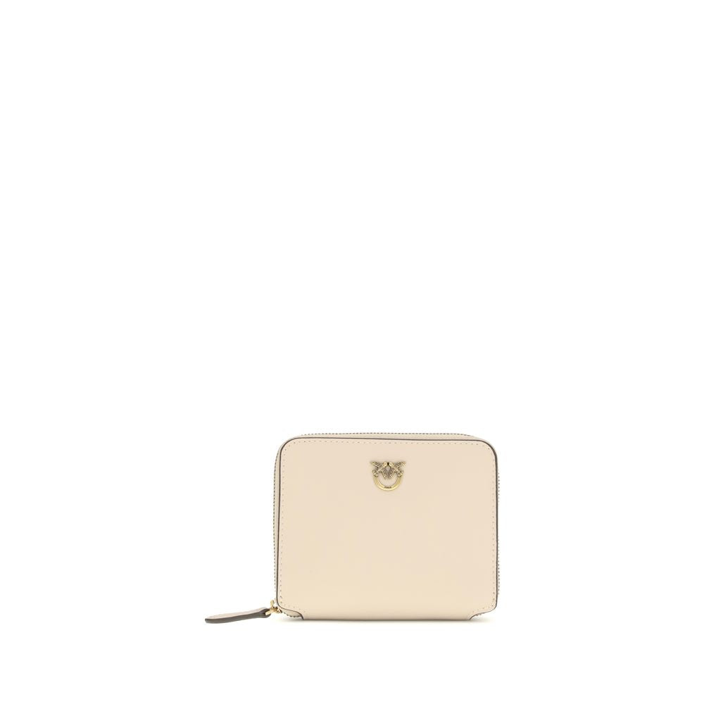 PINKO Beige Calf Leather Wallet nan