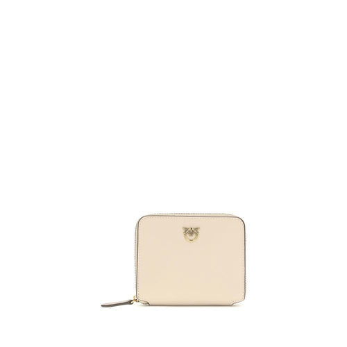 PINKO Beige Calf Leather Wallet nan
