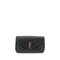 Saint Laurent Black Calf Leather Shoulder Bag nan