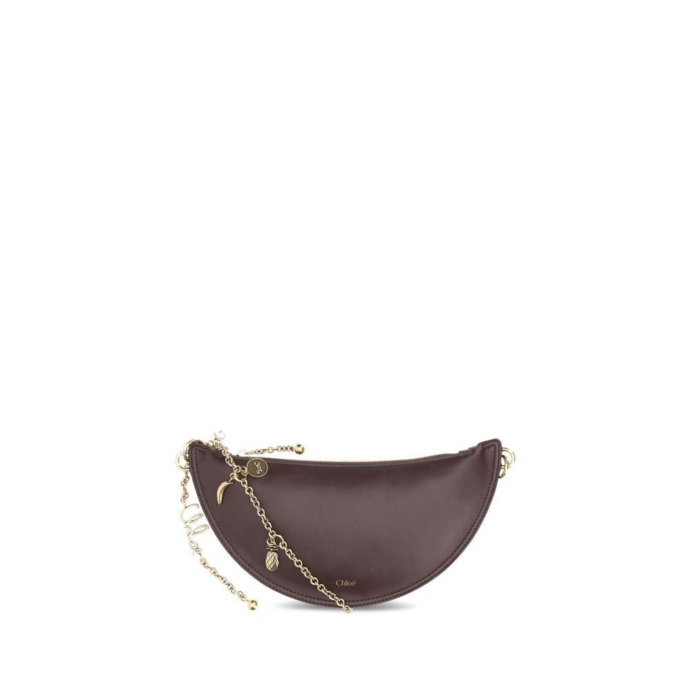 Chloé Brown Lamb Ovis Aries Shoulder Bag nan