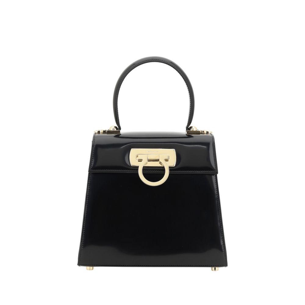 Ferragamo Black Calf Leather Handbag nan