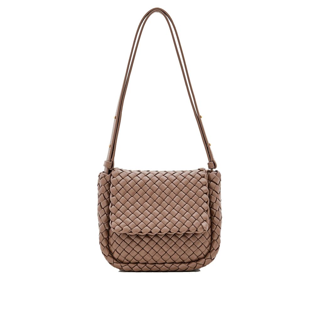 Bottega Veneta Brown Lamb Leather Shoulder Bag nan