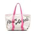 Palm Angels White Canvas Tote Bag nan