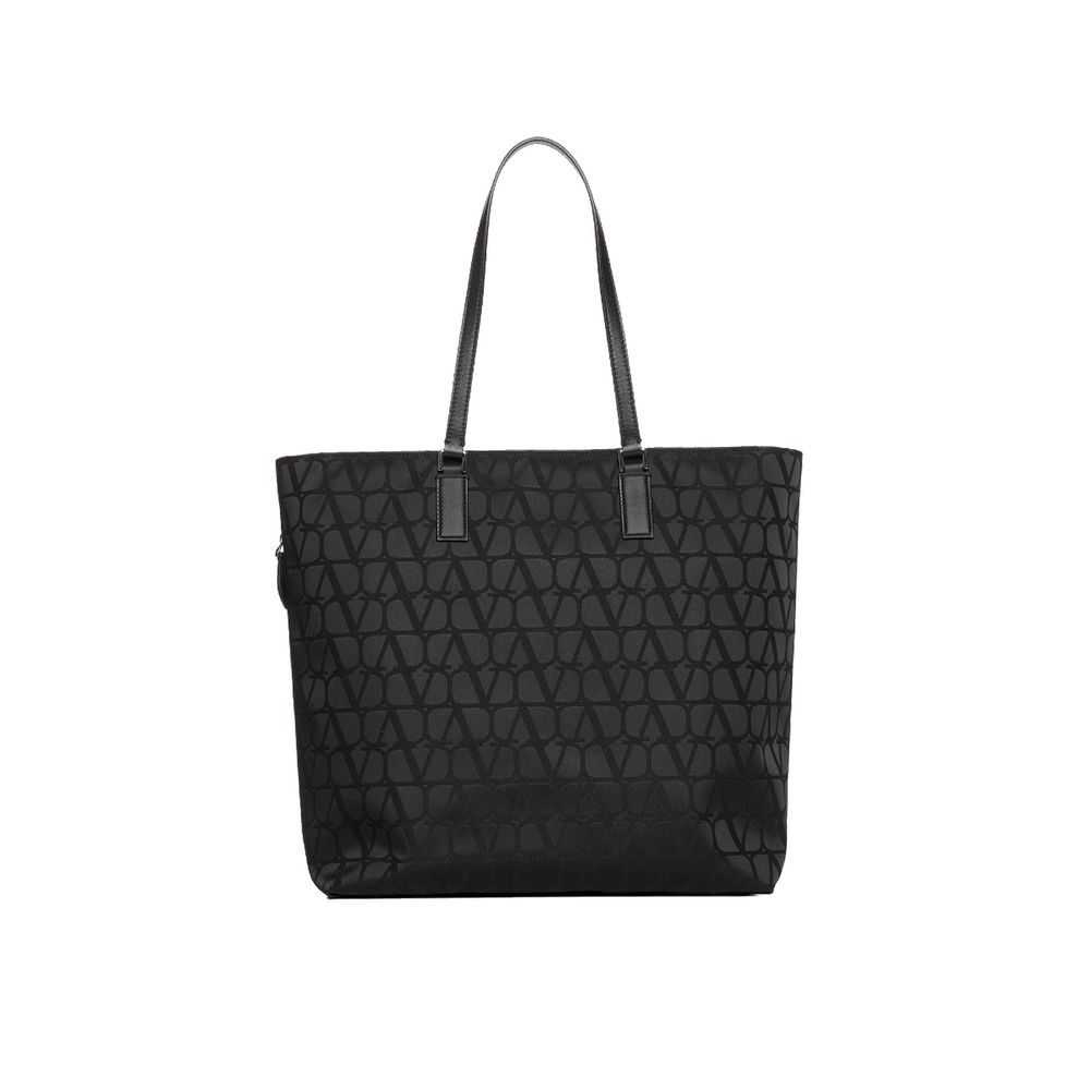 Valentino Garavani Black Cotton Tote Bag nan