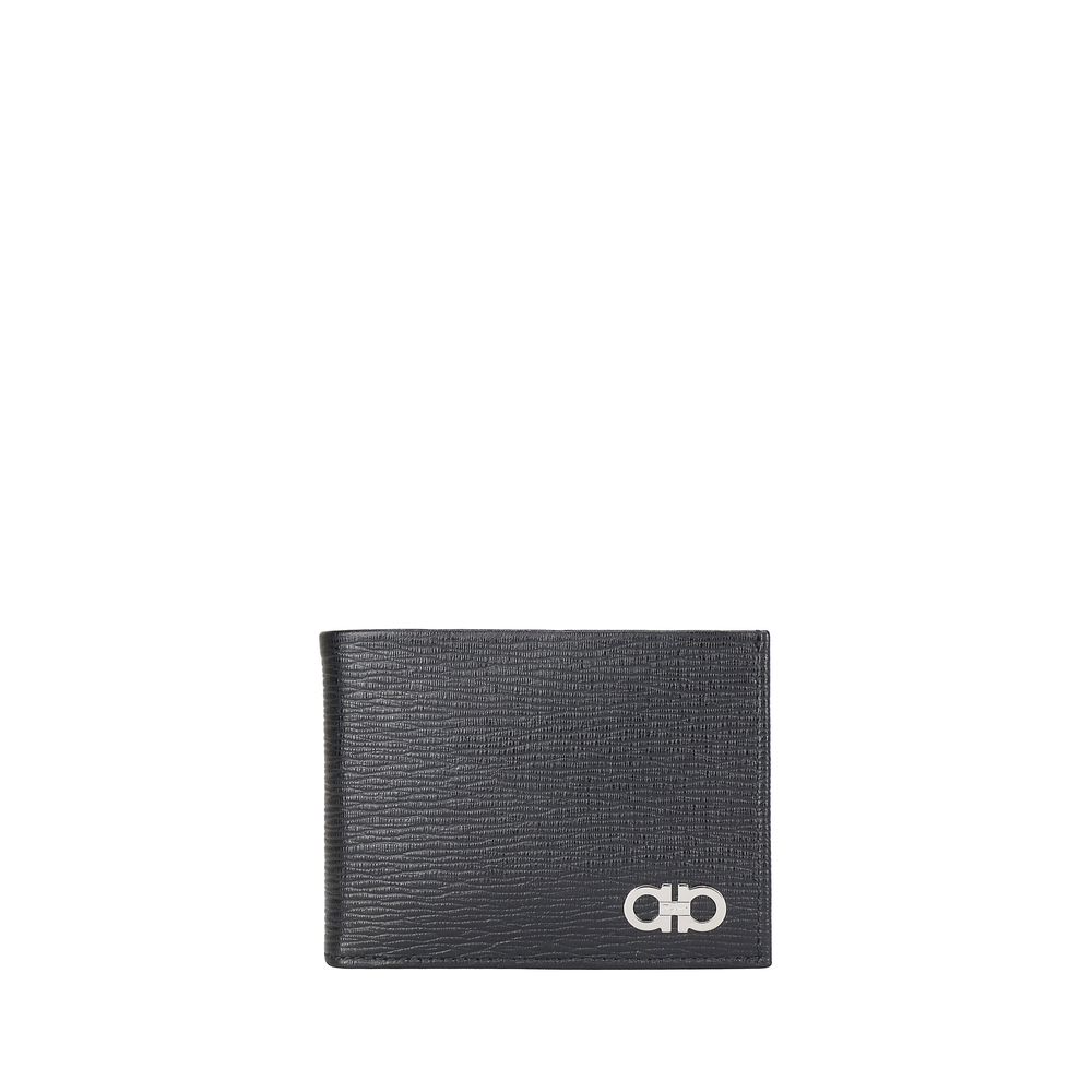 Ferragamo Black Calf Leather Wallet nan
