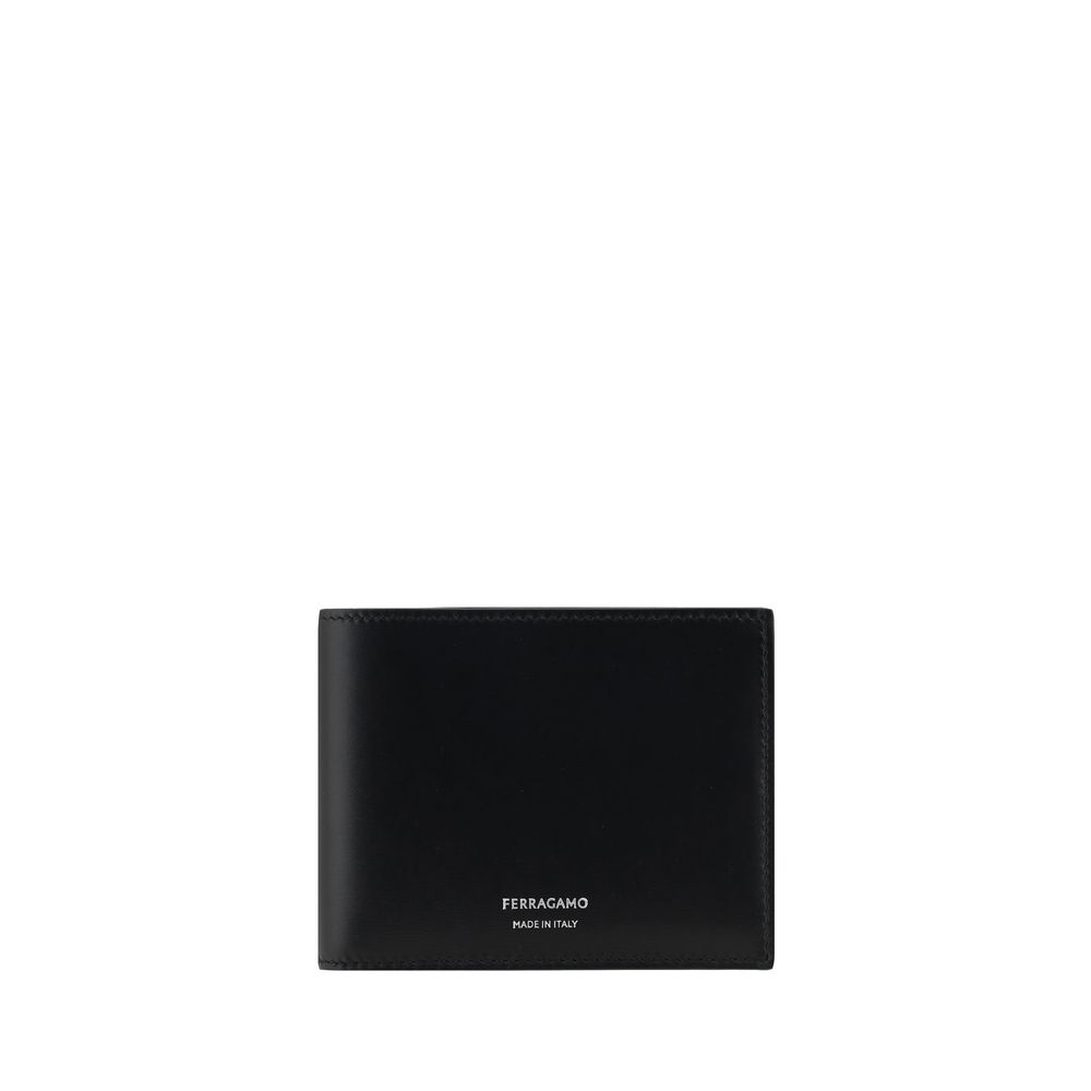 Ferragamo Black Calf Leather Wallet nan