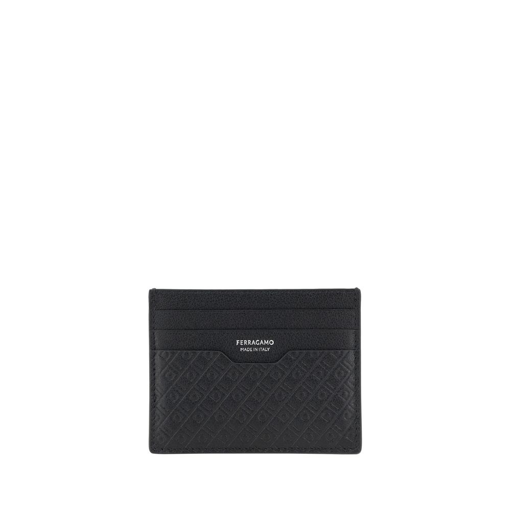 Ferragamo Black Calf Leather Wallet nan