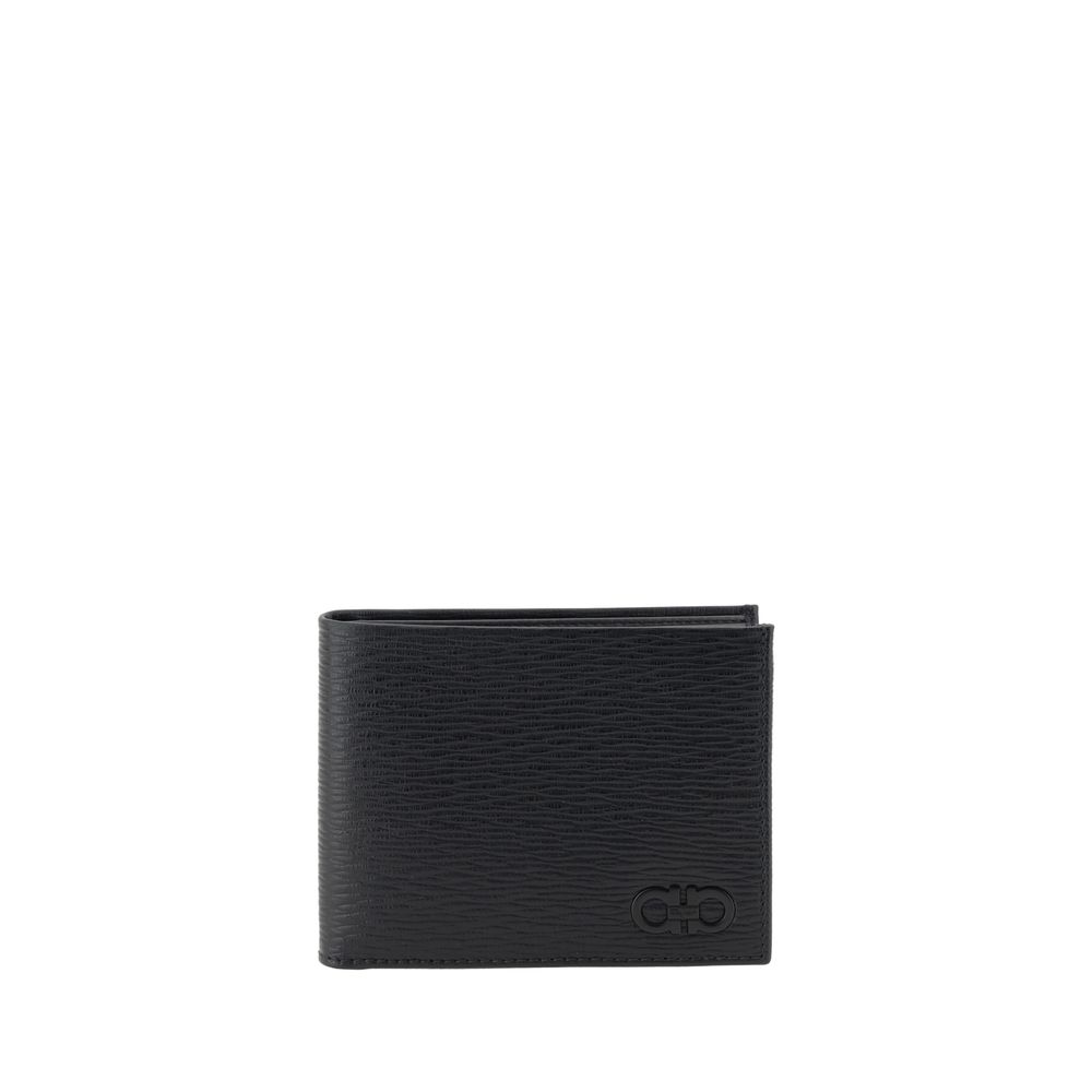 Ferragamo Black Calf Leather Wallet nan