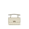 Valentino Garavani Beige Calf Leather Bos Taurus Handbag