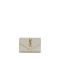 Saint Laurent Beige Calf Leather Bos Taurus Wallet