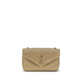 Saint Laurent Beige Lamb Ovis Aries Aries Shoulder Bag
