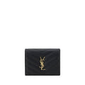 Saint Laurent Black Lamb Ovis Aries Aries Wallet