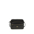 Valentino Garavani Black Calf Leather Bos Taurus Shoulder Bag