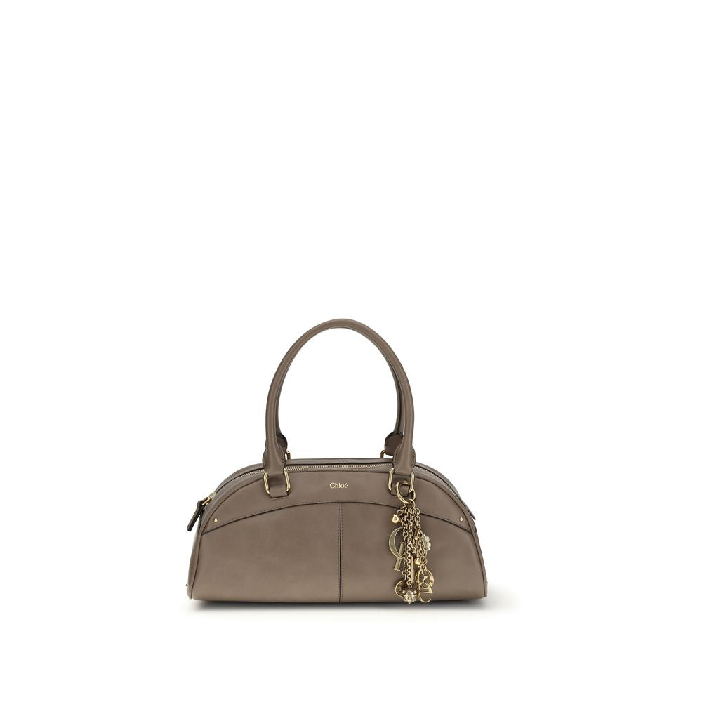Chloé Gray Calf Leather Bos Taurus Handbag