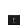 Saint Laurent Black Calf Leather Bos Taurus Wallet