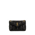 Saint Laurent Black Lamb Ovis Aries Aries Shoulder Bag