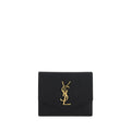 Saint Laurent Black Calf Leather Bos Taurus Wallet